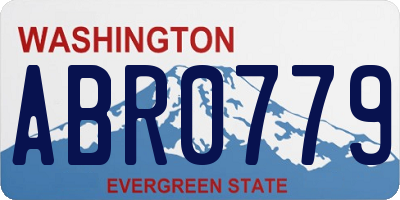 WA license plate ABR0779