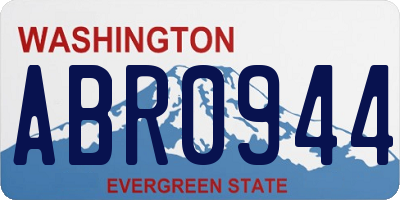 WA license plate ABR0944