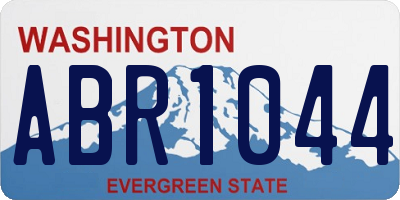 WA license plate ABR1044