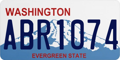 WA license plate ABR1074