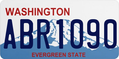 WA license plate ABR1090