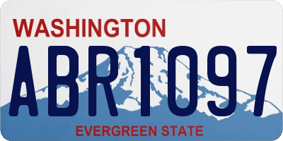 WA license plate ABR1097