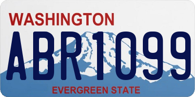 WA license plate ABR1099