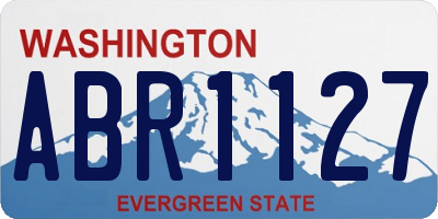 WA license plate ABR1127