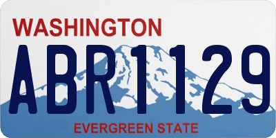 WA license plate ABR1129