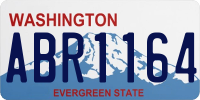 WA license plate ABR1164