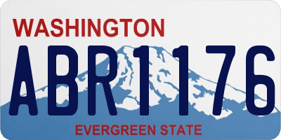 WA license plate ABR1176