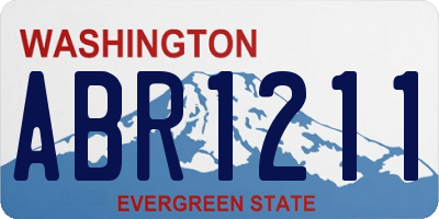 WA license plate ABR1211