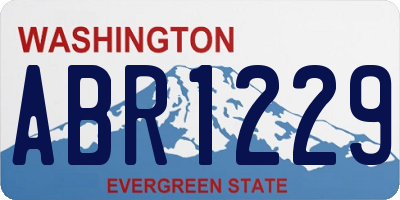 WA license plate ABR1229
