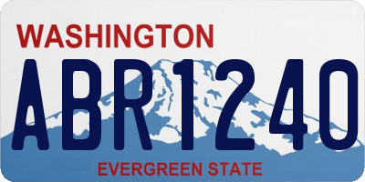 WA license plate ABR1240