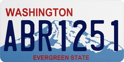 WA license plate ABR1251