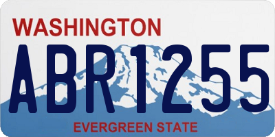 WA license plate ABR1255