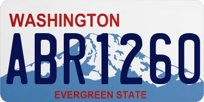 WA license plate ABR1260