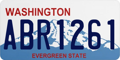 WA license plate ABR1261