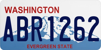 WA license plate ABR1262