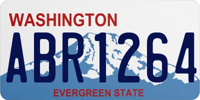 WA license plate ABR1264