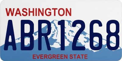 WA license plate ABR1268