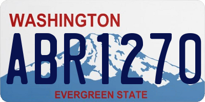 WA license plate ABR1270