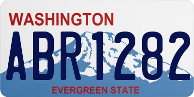 WA license plate ABR1282