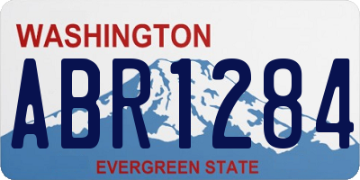 WA license plate ABR1284