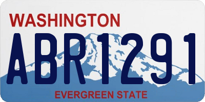 WA license plate ABR1291
