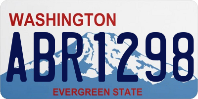 WA license plate ABR1298