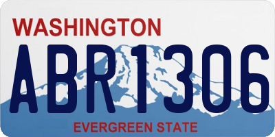 WA license plate ABR1306