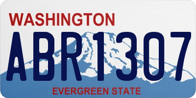 WA license plate ABR1307