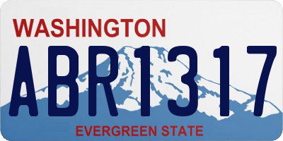WA license plate ABR1317