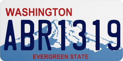WA license plate ABR1319