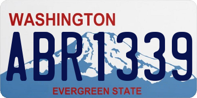 WA license plate ABR1339