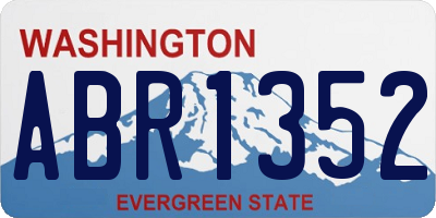 WA license plate ABR1352