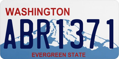 WA license plate ABR1371