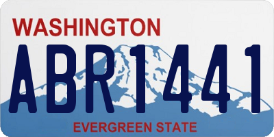 WA license plate ABR1441