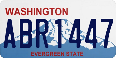 WA license plate ABR1447