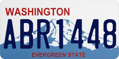WA license plate ABR1448