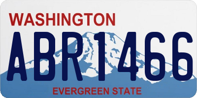WA license plate ABR1466