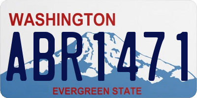 WA license plate ABR1471