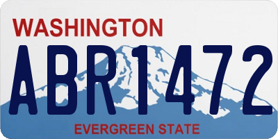 WA license plate ABR1472
