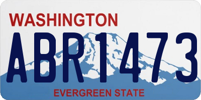 WA license plate ABR1473