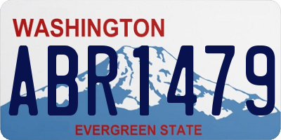 WA license plate ABR1479