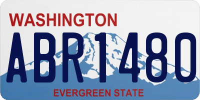 WA license plate ABR1480