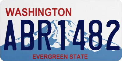WA license plate ABR1482