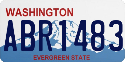 WA license plate ABR1483