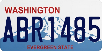 WA license plate ABR1485