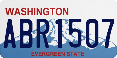 WA license plate ABR1507