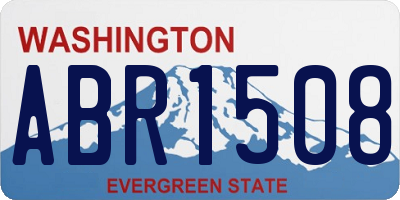 WA license plate ABR1508