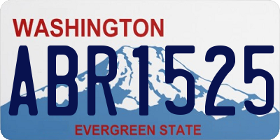 WA license plate ABR1525