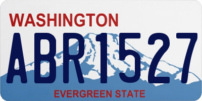 WA license plate ABR1527