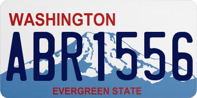 WA license plate ABR1556